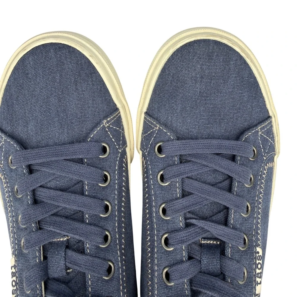 Taos Plim Soul Sneakers Womens 7.5 Blue Canvas Lace Up Comfortable Arch Support - Picture 10 of 13